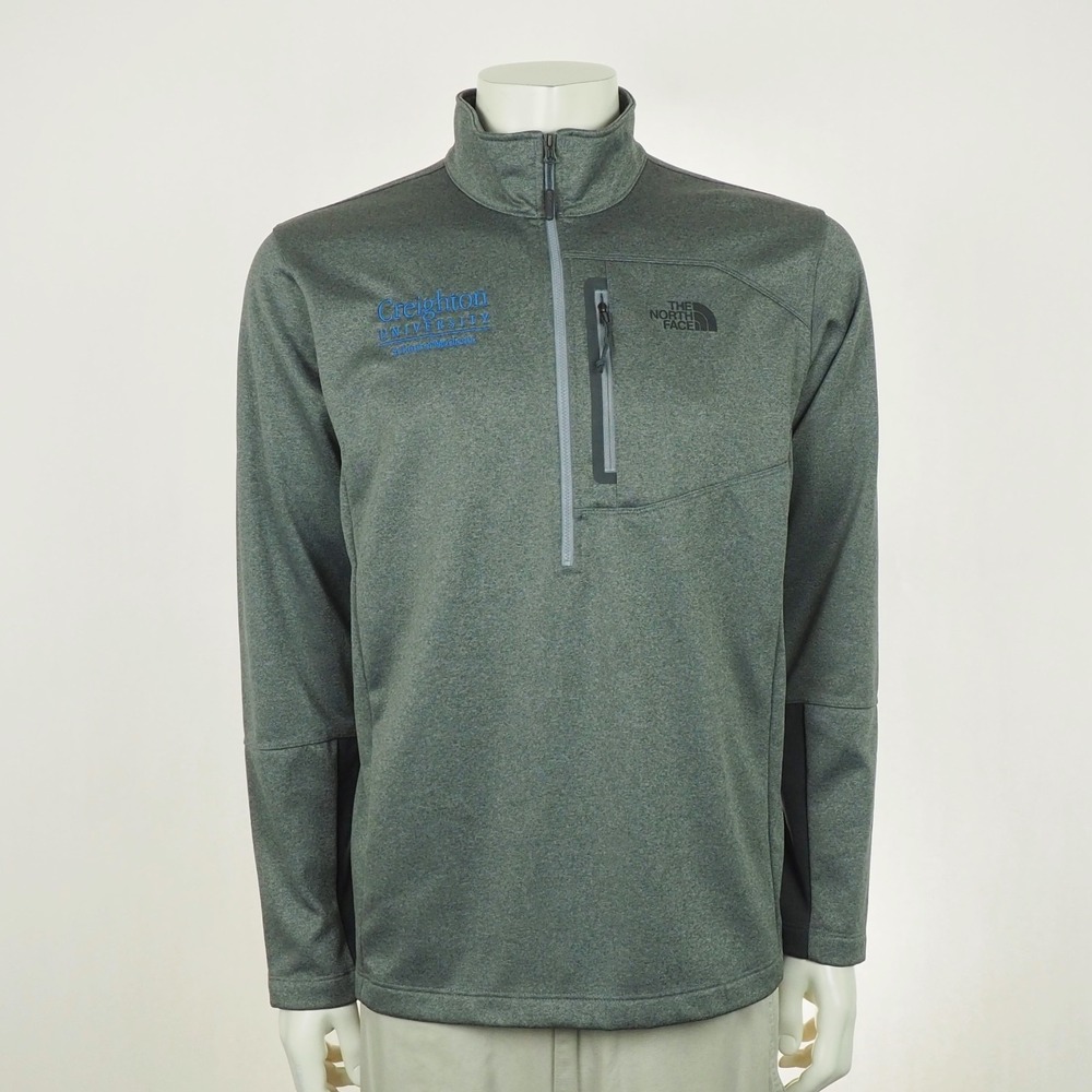 The North Face Pullover Shirt Mens Large Gray Mock Creighton School of Medicine